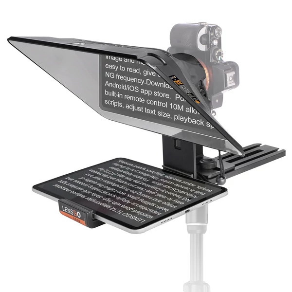 LENSGO TC12 Teleprompter For DSLR Camera And Tablet Up To 12.9″ 1 LENSGO TC12 Teleprompter For DSLR Camera And Tablet Up To 12.9″