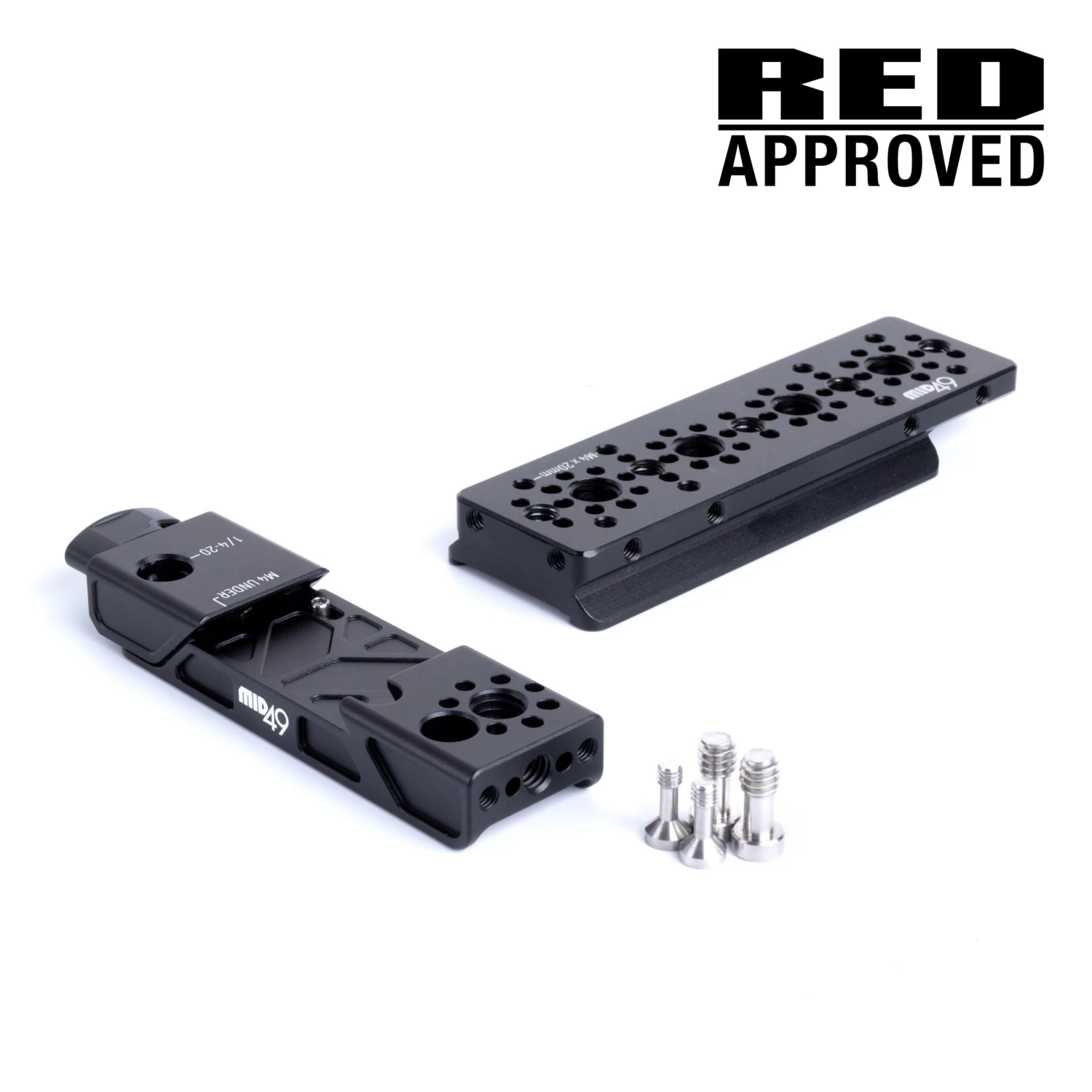 MID49 ARCA Top Plate Kit (114mm, RED Komodo, Komodo-X, V-Raptor) 1 MID49 ARCA Top Plate Kit (114mm, RED Komodo, Komodo-X, V-Raptor)