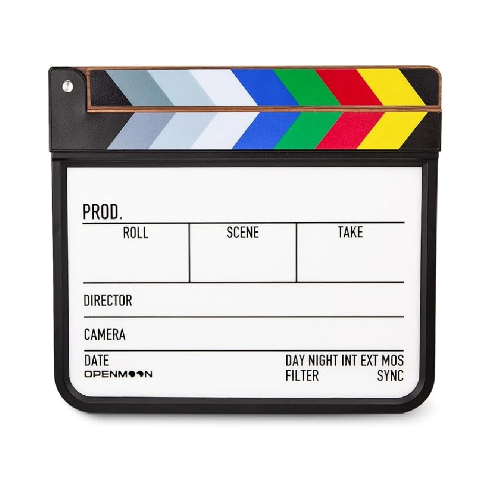 OPENMOON Clapperboard With Three Color Temperatures For Night Shooting 1 OPENMOON Clapperboard With Three Color Temperatures For Night Shooting