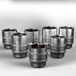 DZOFILM Vespid Retro 7 Lens Kit With Hard Case – PL Mount With EF Bayonet (Silver)