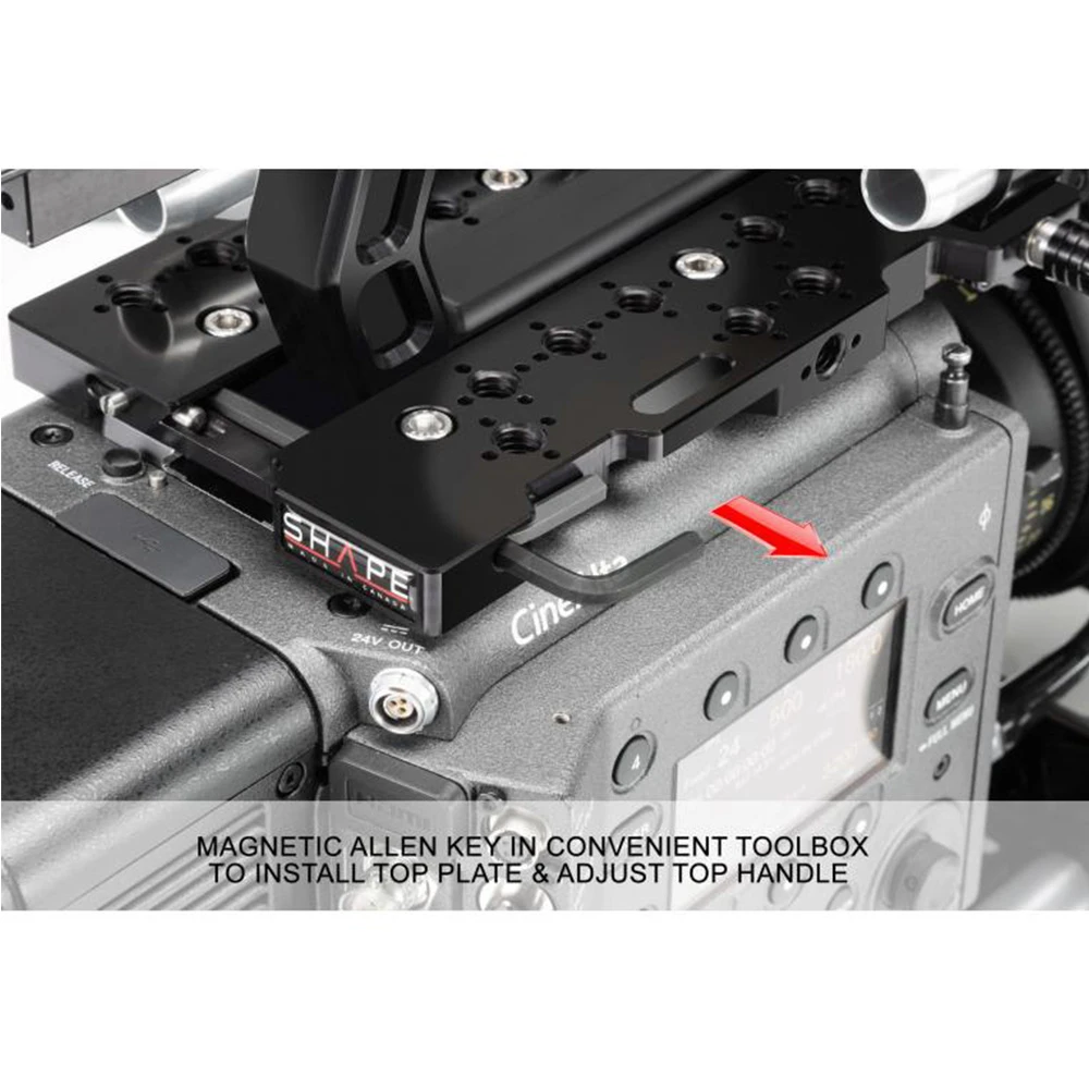 Shape VNTP Top Handgrip And Top Plate For Sony VENICE With 15 MM LW Front Rod Clamp 5 Shape VNTP Top Handgrip And Top Plate For Sony VENICE With 15 MM LW Front Rod Clamp - Image 5