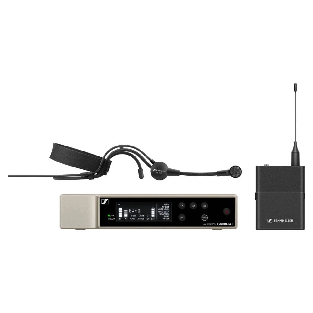 Sennheiser EW-D ME3 Set (R1-6) Digital Wireless Cardioid Headset Microphone System 1 Sennheiser EW-D ME3 Set (R1-6) Digital Wireless Cardioid Headset Microphone System