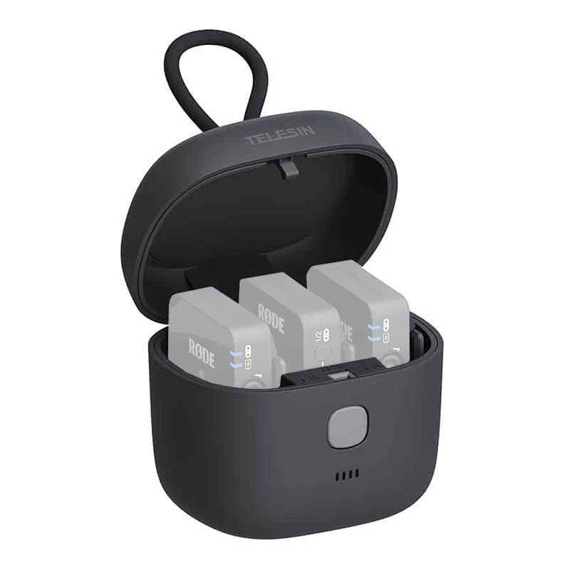 Telesin Charging Box For RODE Wireless Go & Go II 1 Telesin Charging Box For RODE Wireless Go & Go II