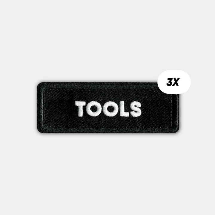 CRDBAG Single Patches “TOOLS” 3 PCS 1 CRDBAG Single Patches “TOOLS” 3 PCS