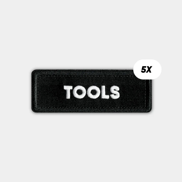 CRDBAG Single Patches “TOOLS” 5 PCS 1 CRDBAG Single Patches “TOOLS” 5 PCS