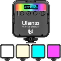 Ulanzi VL49 RGB Multi Color LED-Video Lamp -Cinegear Shop U VL49 RGB 01