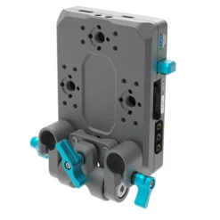 V-MOUNT PRO BATTERY PLATE WITH SWIVELING ROD BLOCK – SPACE GRAY -Cinegear Shop V MOUNT PRO BATTERY 4