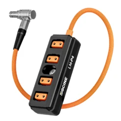 ZGCINE Lemo 2Pin Male To 4 Dtap Port Splitter Adapter For Select RED ARRI And SONY Camera – LM-P4