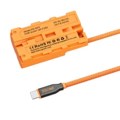 ZGCINE USB-C PD To Sony L-Series Dummy Battery With Braided Wire