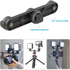 Ulanzi PT-23 Triple Cold Shoe Bracket For Tripod Of Camera 17 Ulanzi PT-23 Triple Cold Shoe Bracket For Tripod Of Camera -Cinegear Shop eb87 3710 475a 826a a6f183ca08ed cdf12ccd 57d0 4fe8 bfa0 166e137f2eb9