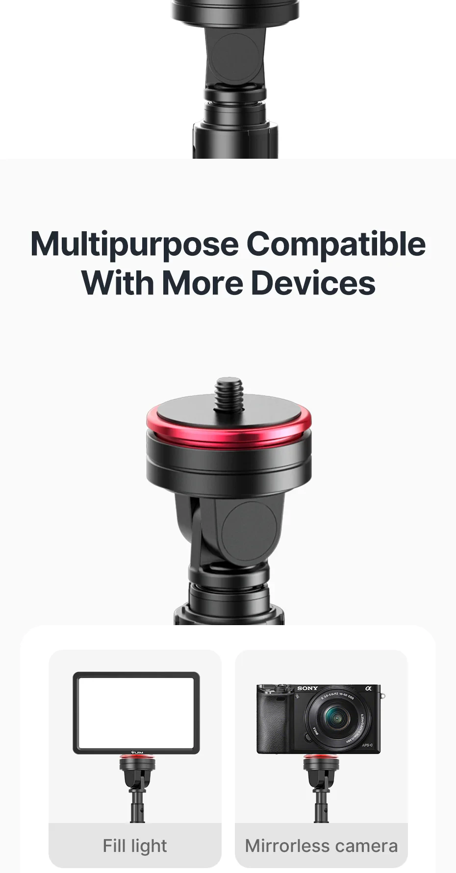 Ulanzi MT-54 150cm Selfie Stick Tripod For Phone + Camera 7 Ulanzi MT-54 150cm Selfie Stick Tripod For Phone + Camera - Image 7