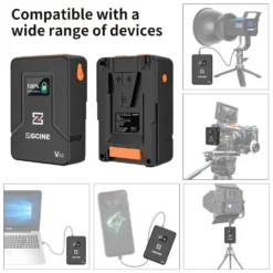 ZGCINE V-Mount Battey 16.8V 50WH POCKET SIZE WITH PD FAST CHARGING -Cinegear Shop f