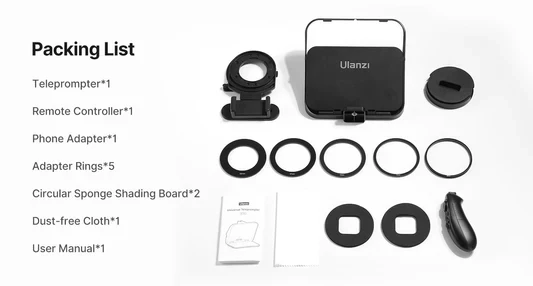 Ulanzi RT02 Universal Autocue For Tablets EN Smartphones 9 Ulanzi RT02 Universal Autocue For Tablets EN Smartphones - Image 9