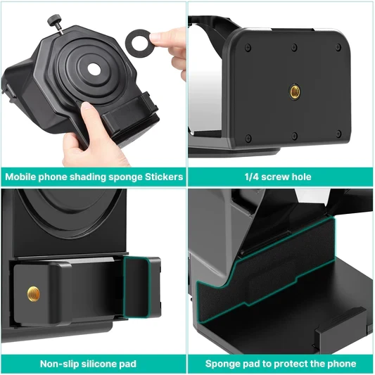 Ulanzi PT-15 Autocue Universal (For Camera + Smartphone) 8 Ulanzi PT-15 Autocue Universal (For Camera + Smartphone) - Image 8