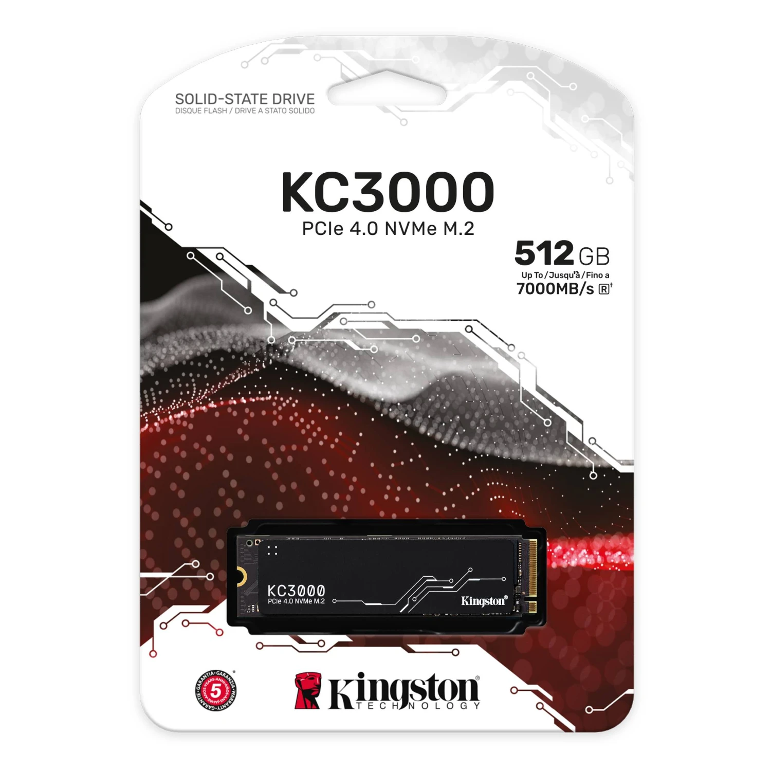 Kingston KC3000 NVMe M.2 SSD PCIe 4.0 / 512GB 3 Kingston KC3000 NVMe M.2 SSD PCIe 4.0 / 512GB - Image 3