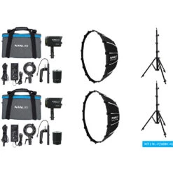Nanlite Forza 60B II Bi-color LED Dual Kit (w/ Light Stand And Softbox)