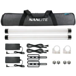 Nanlite Pavotube II 15X RGB LED Pixel Tube Light Dual Kit (w/ Battery)